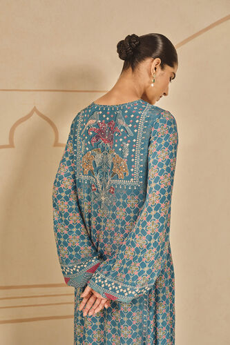 Laraine Printed Kaftan - Blue, Blue, image 5